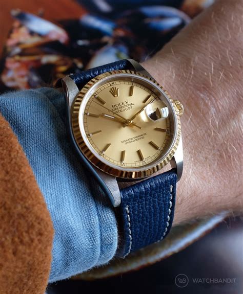 rolex datejust armban|rolex datejust 36mm leather strap.